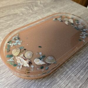 Coastal Seashell Decorative Tray